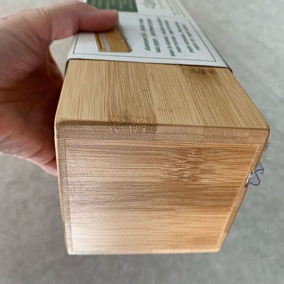 Lipper International Bamboo Single Wrap Dispenser With Cutter #8063 *New* - Picture 5 of 8